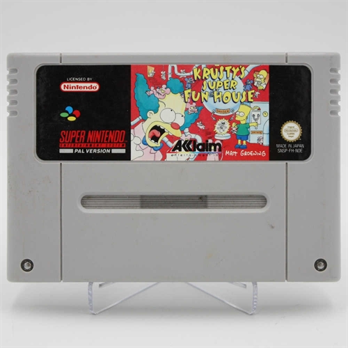 Krusty's Super Fun House - SNES - Cartridge - (NOE) (B Grade) (Genbrug)